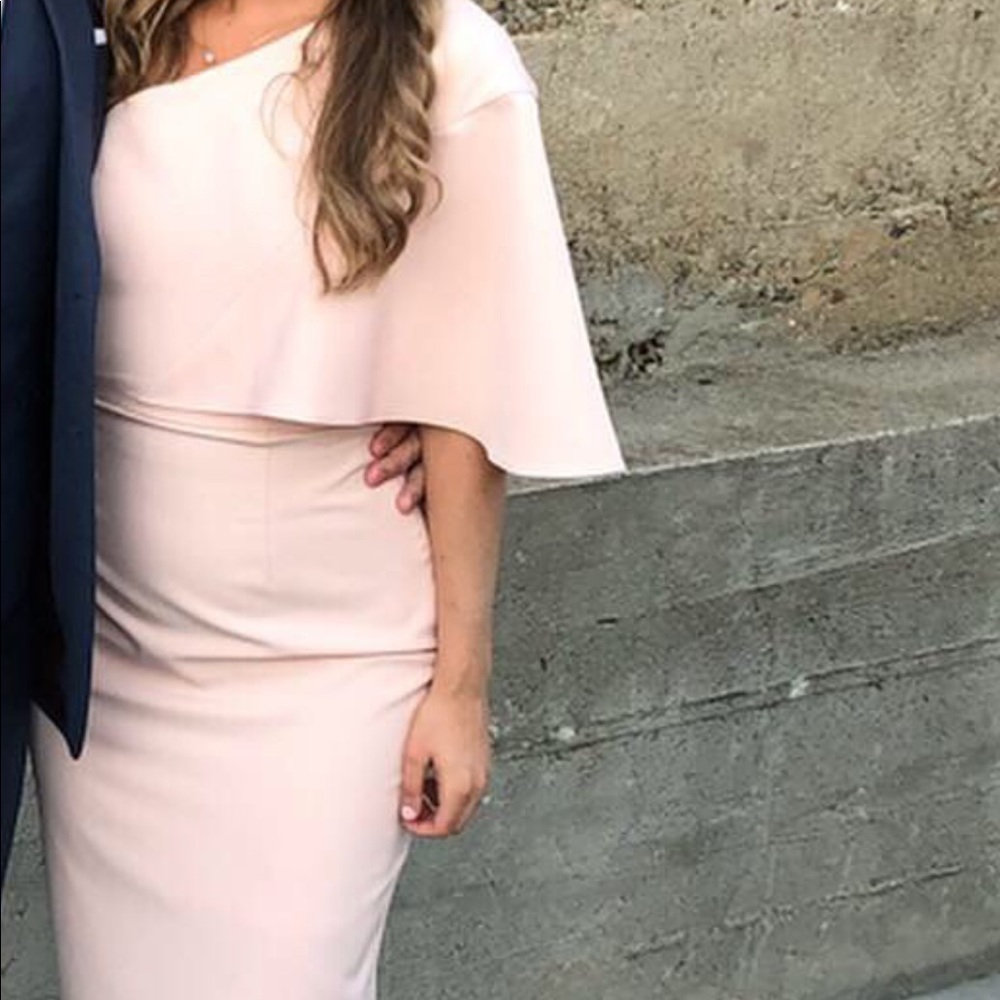 ASOS Pretty Lavish one shoulder midi dress